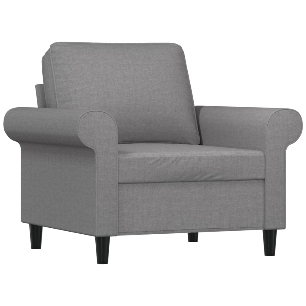 vidaXL Sofa Chair Living Room Accent Upholstered Chair with Armrest Fabric-31