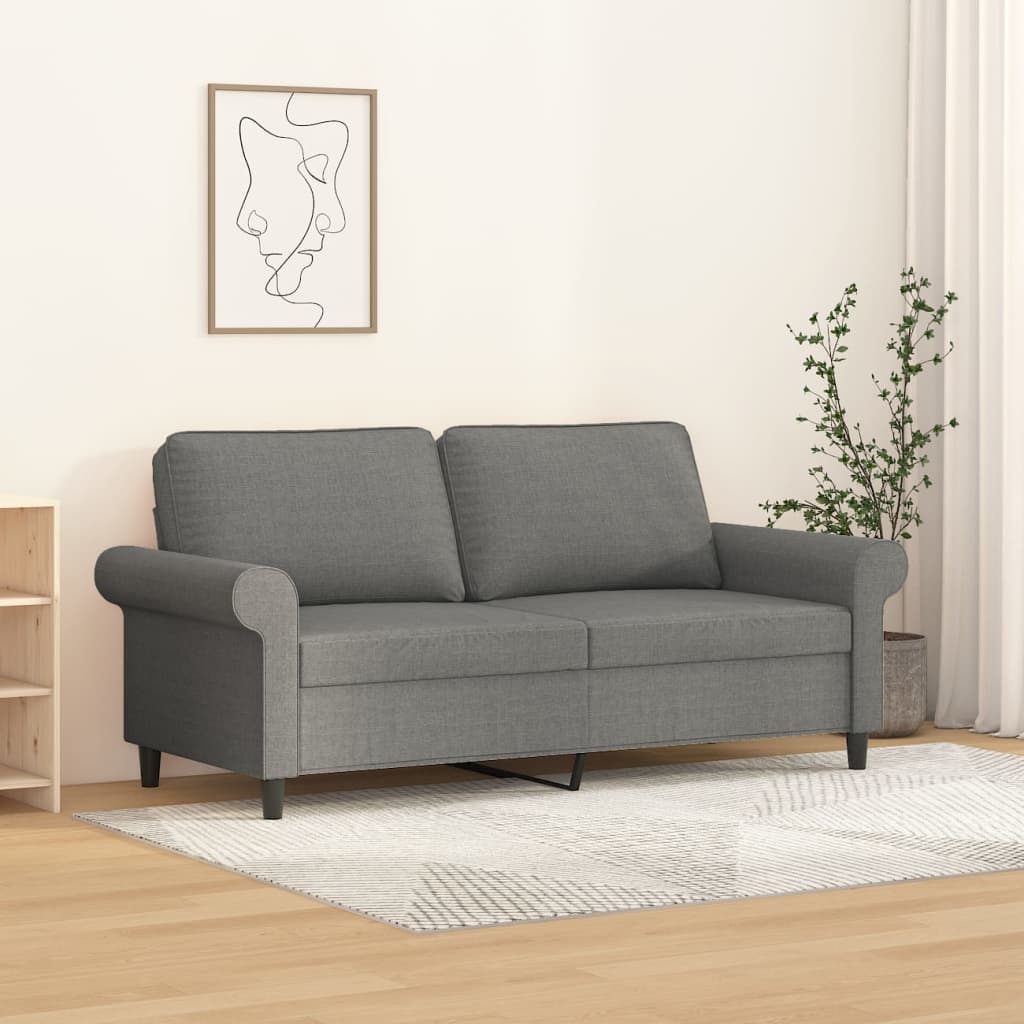 vidaXL Sofa Chair Living Room Accent Upholstered Chair with Armrest Fabric-10