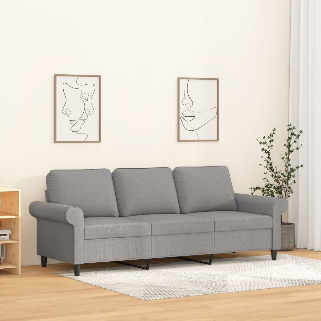 vidaXL Sofa Chair Living Room Accent Upholstered Chair with Armrest Fabric-50