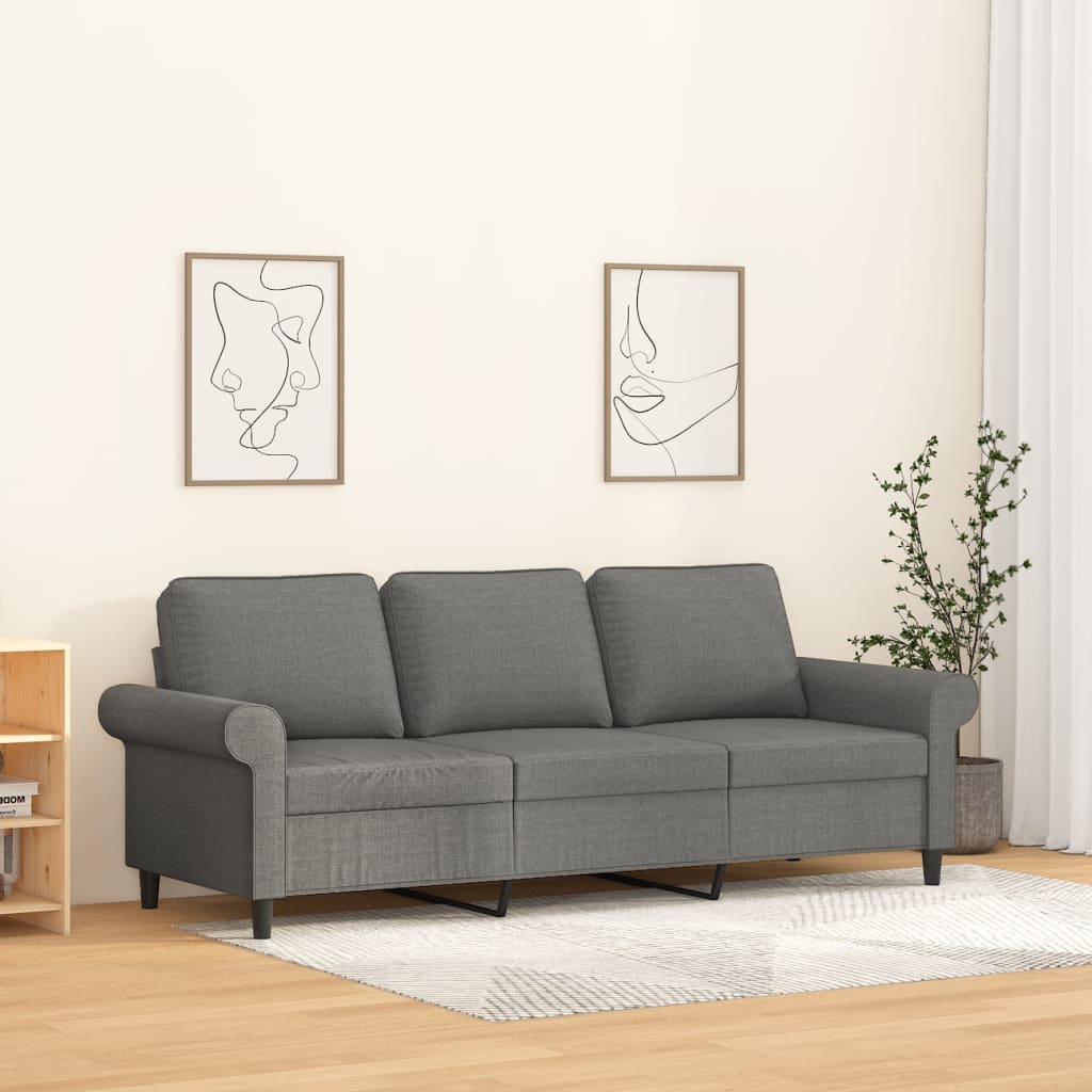 vidaXL Sofa Chair Living Room Accent Upholstered Chair with Armrest Fabric-24
