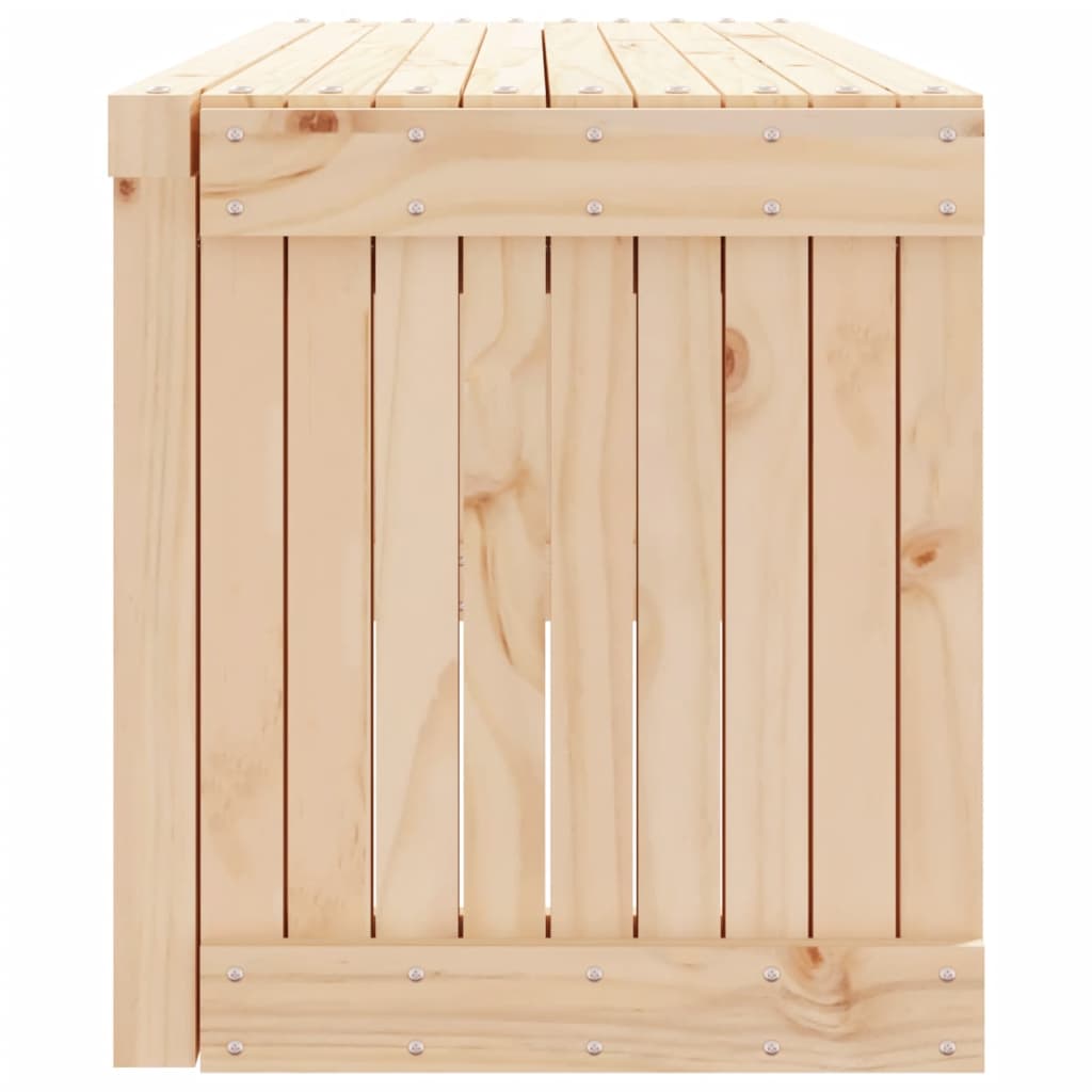 vidaXL Patio Bench Extendable Garden Bench Outdoor Seating Solid Wood Pine-12