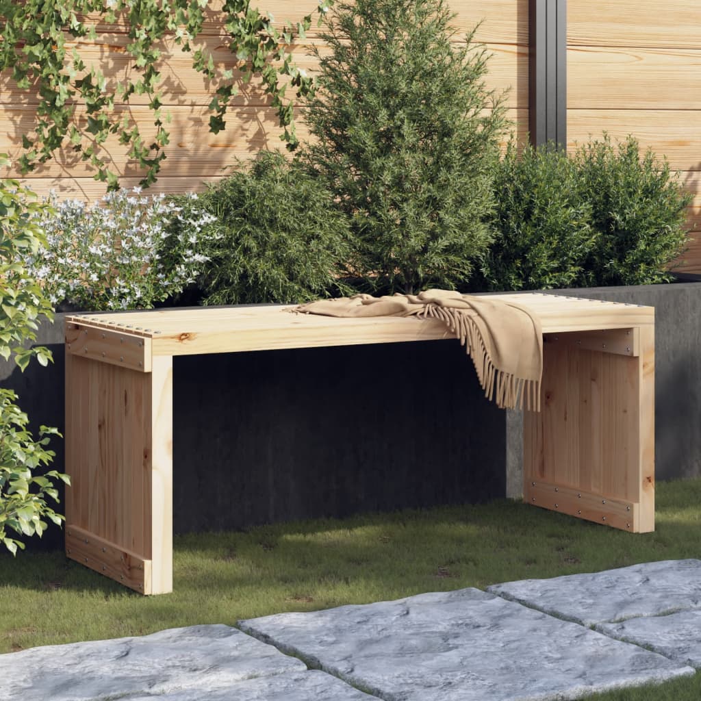 vidaXL Patio Bench Extendable Garden Bench Outdoor Seating Solid Wood Pine-33