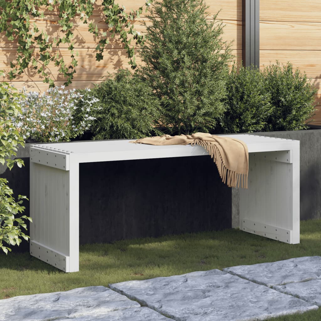 vidaXL Patio Bench Extendable Garden Bench Outdoor Seating Solid Wood Pine-25