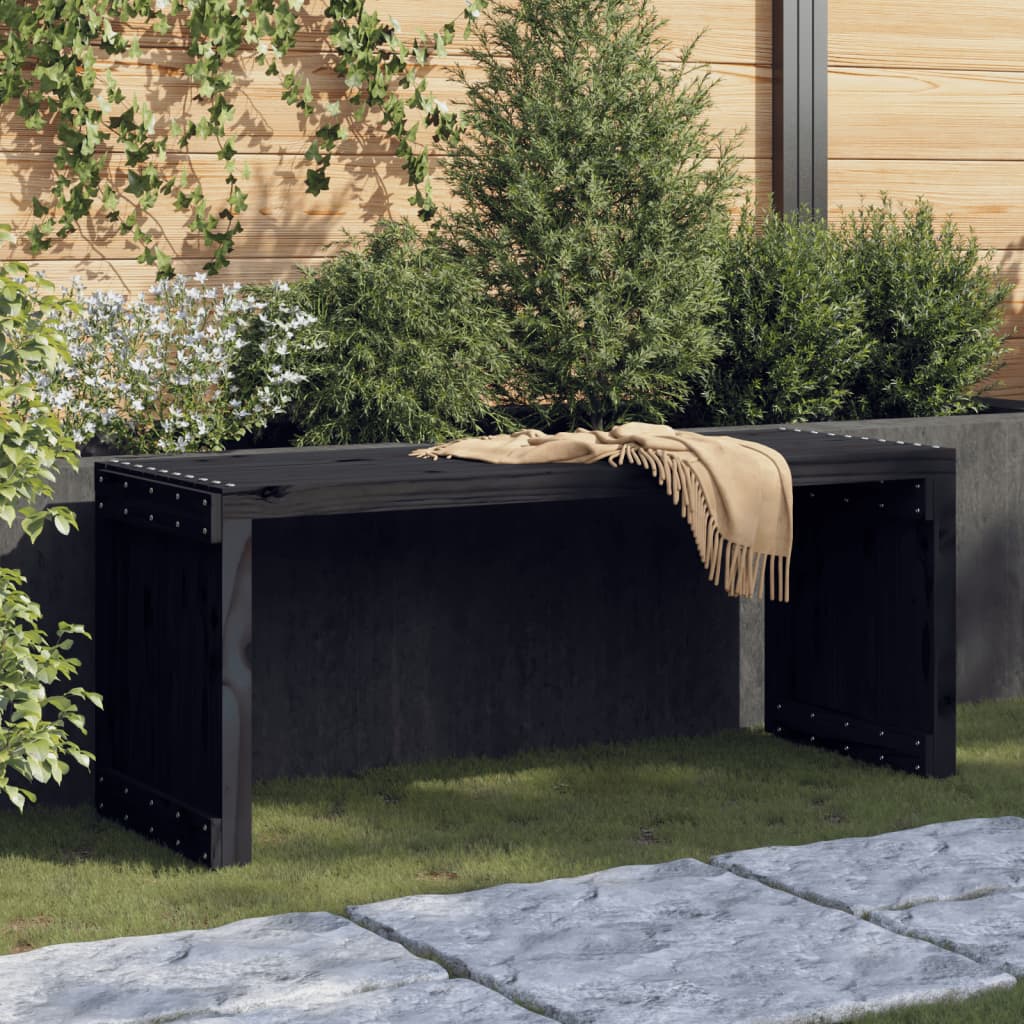 vidaXL Patio Bench Extendable Garden Bench Outdoor Seating Solid Wood Pine-9