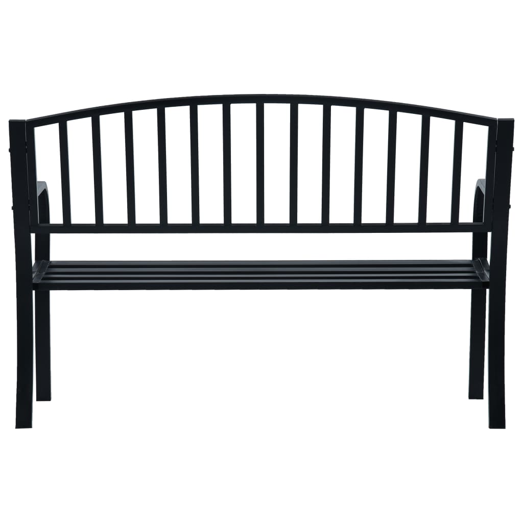 vidaXL Outdoor Patio Bench Park Outdoor Garden Bench for Yard Porch Steel-8