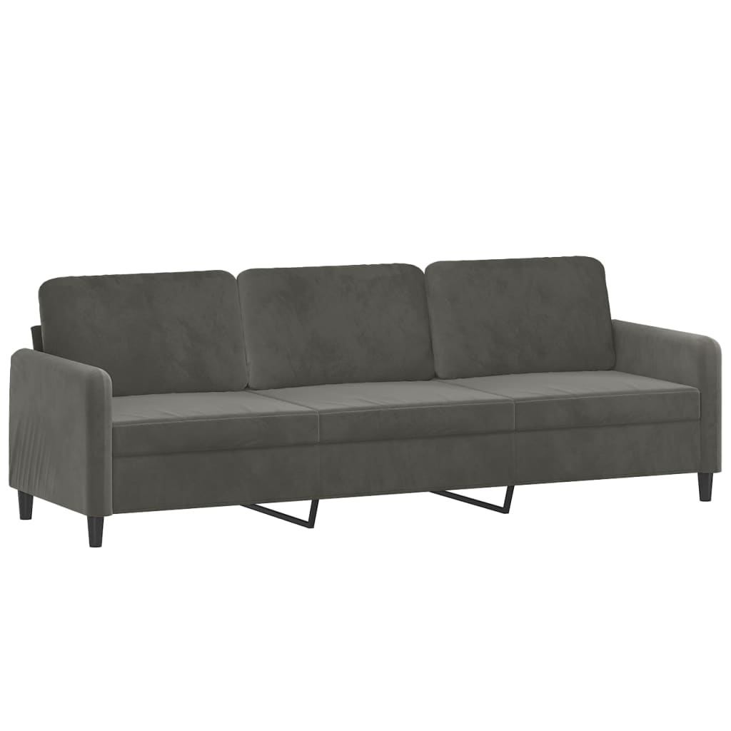 vidaXL Sofa Sectional Couch with Pillows and Cushions for Living Room Velvet-40