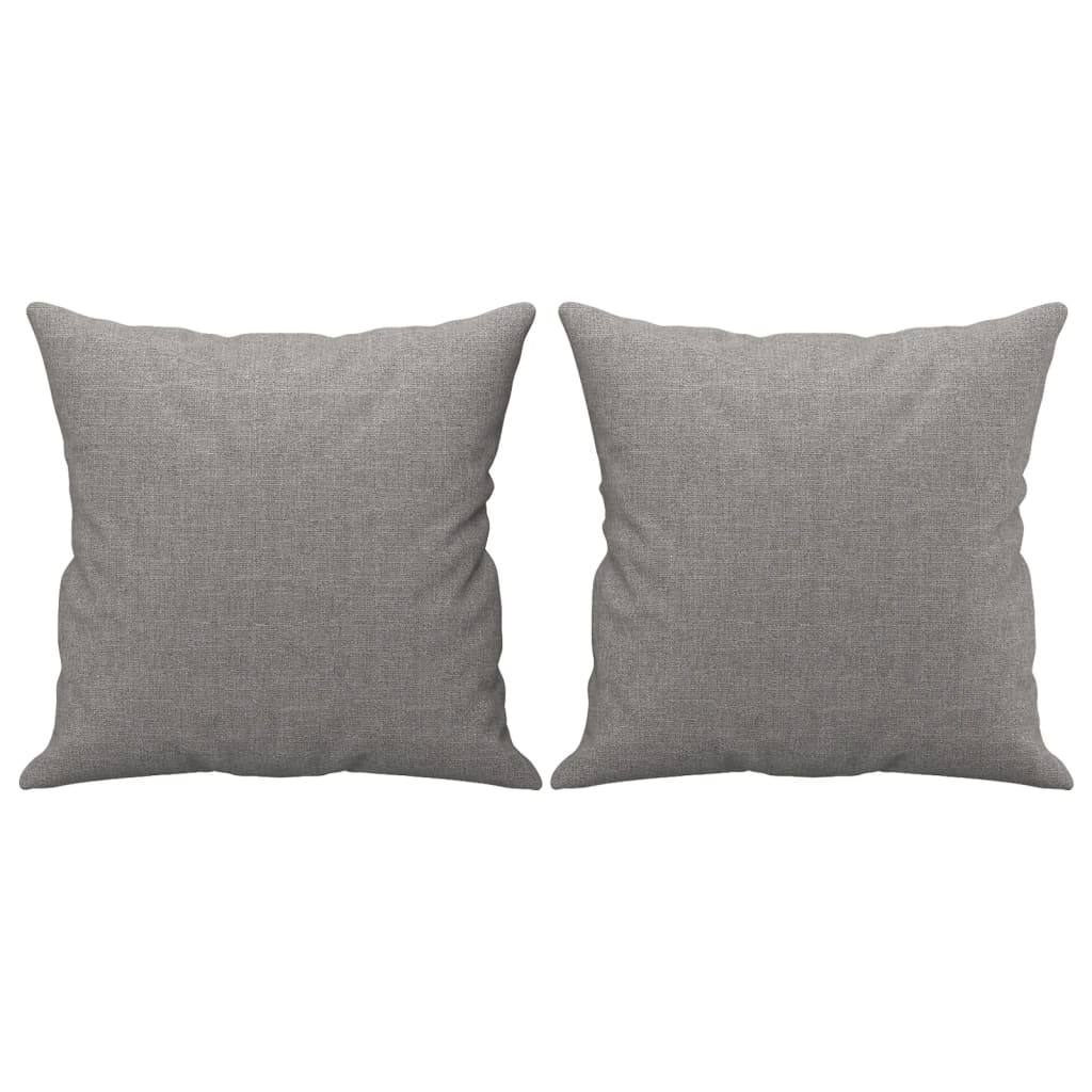 vidaXL 2-Seater Sofa with Pillows&Cushions Dark Gray 55.1" Fabric-30