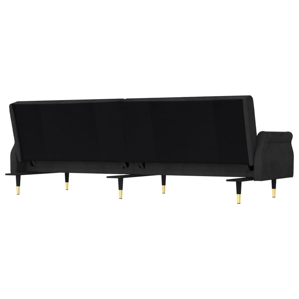 vidaXL Sofa Bed Loveseat Convertible Sofa Bed with Cushions for Studio Velvet-23