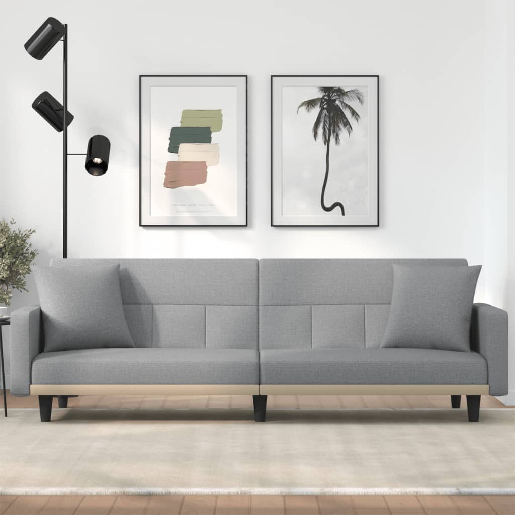 vidaXL Sofa Bed Loveseat Convertible Sofa Bed with Cushions for Studio Fabric-12