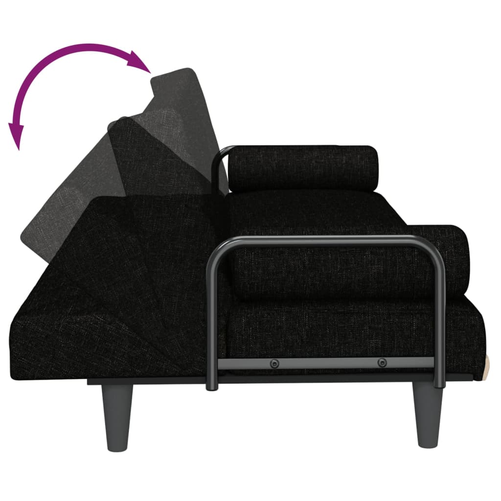 vidaXL Sleeper Sofa with Armrests Sofa Couch Recliner Chair Loveseat Fabric-7