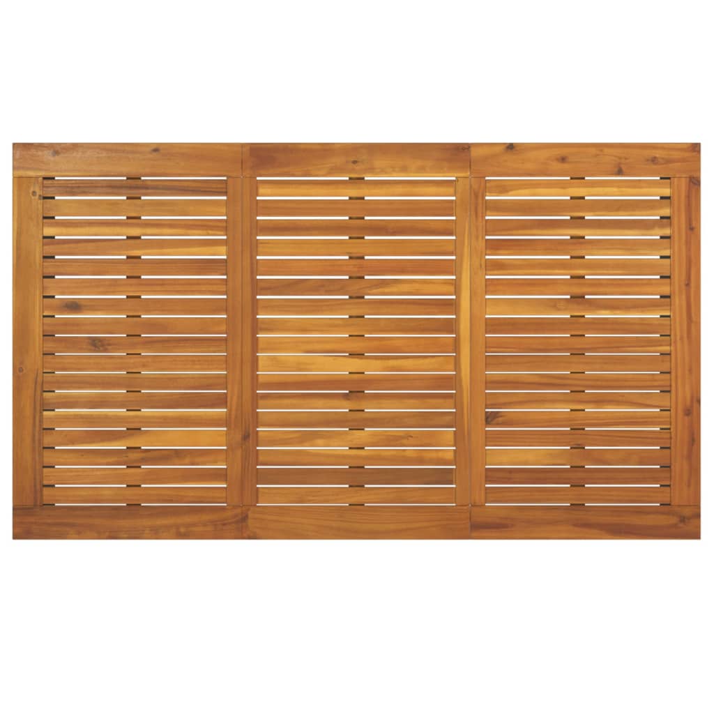 vidaXL Patio Table Dining Table with U-shaped Legs for Porch Solid Wood Acacia-25