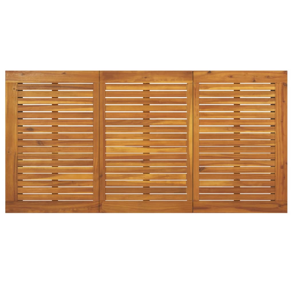 vidaXL Patio Table Dining Table with U-shaped Legs for Porch Solid Wood Acacia-23