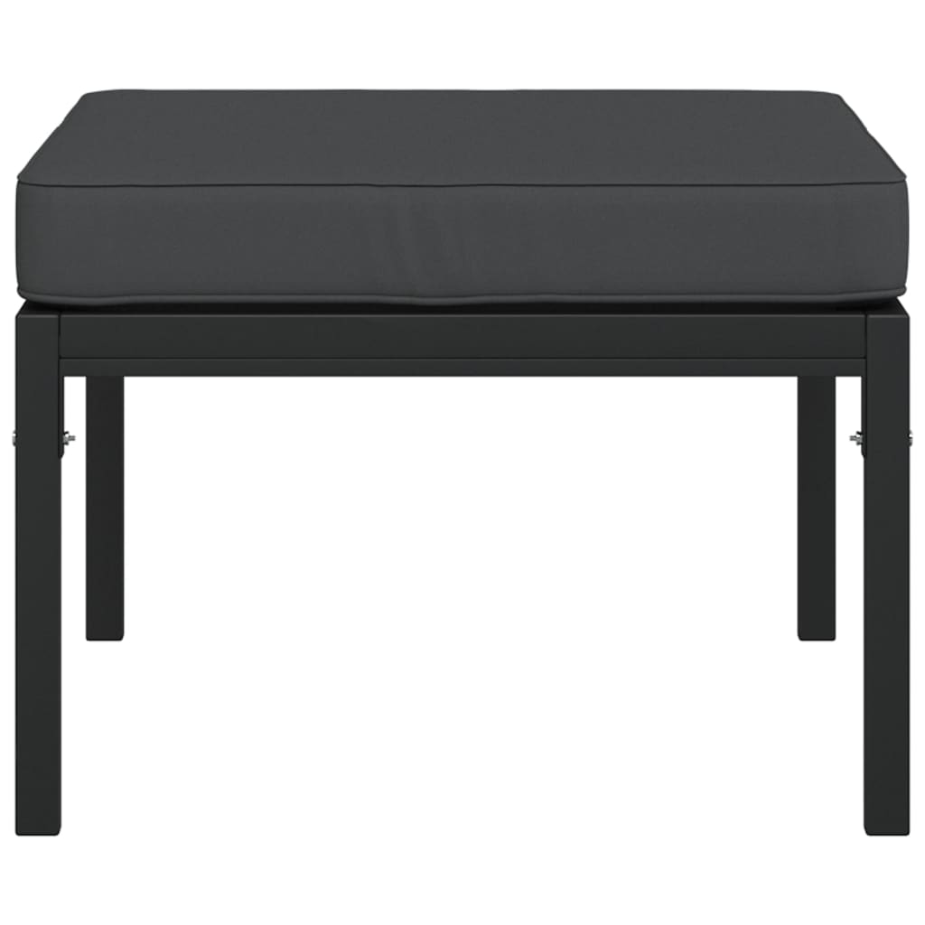 vidaXL Patio Furniture All-Weather Outdoor Metal Coffee Table for Garden Steel-2