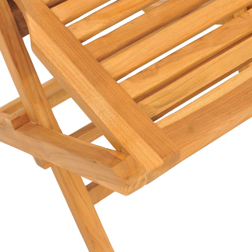 vidaXL Folding Patio Chairs 4 pcs 18.5"x24.8"x35.4" Solid Wood Teak-3