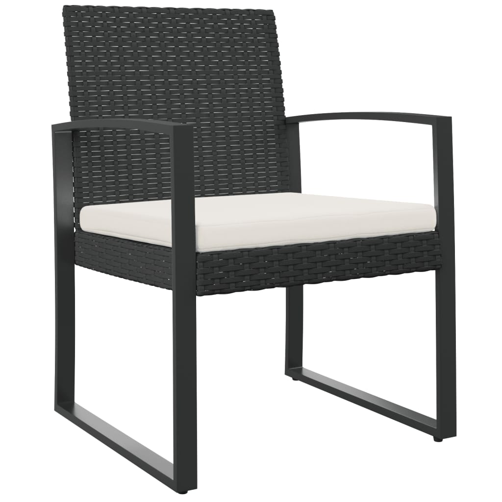 vidaXL Patio Chair 2 Pcs Patio Furniture Dining Chair for Porch PP Rattan-1