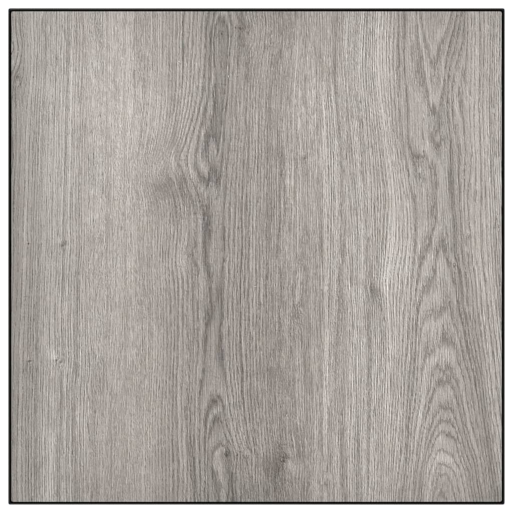 vidaXL Patio Coffee Table Gray 21.7"x21.7"x12.2" DPC and Steel-4