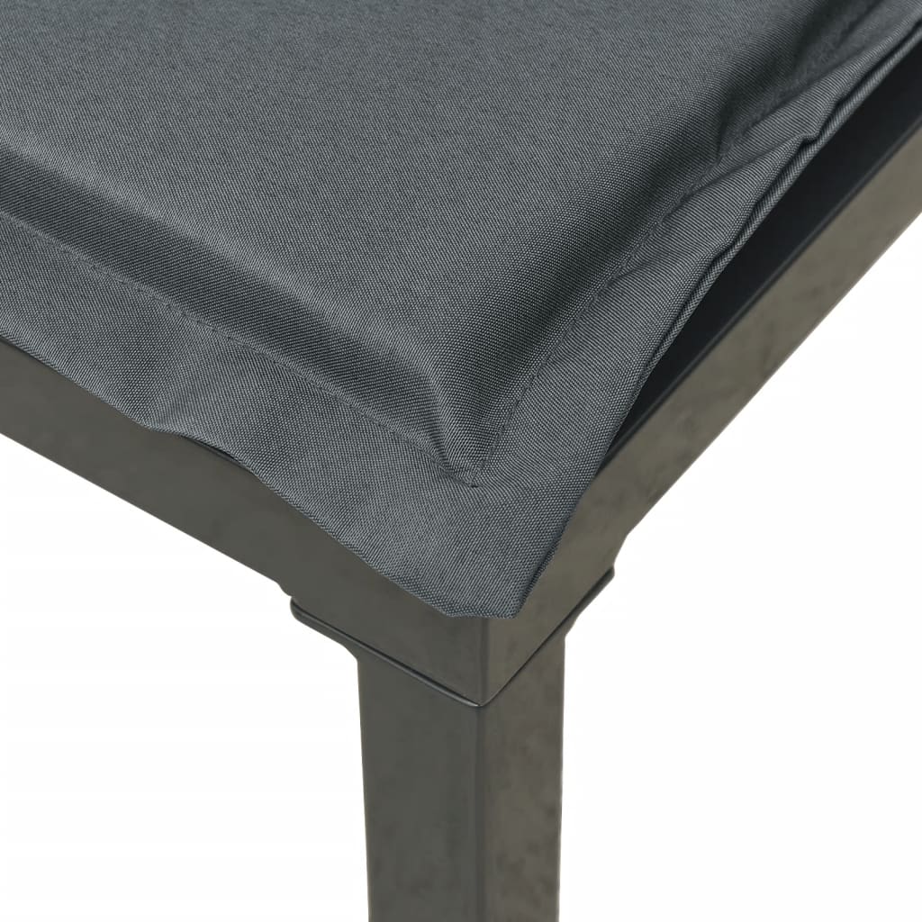 vidaXL Patio Corner Chairs with Cushions 2 pcs Black and Gray Poly Rattan-5