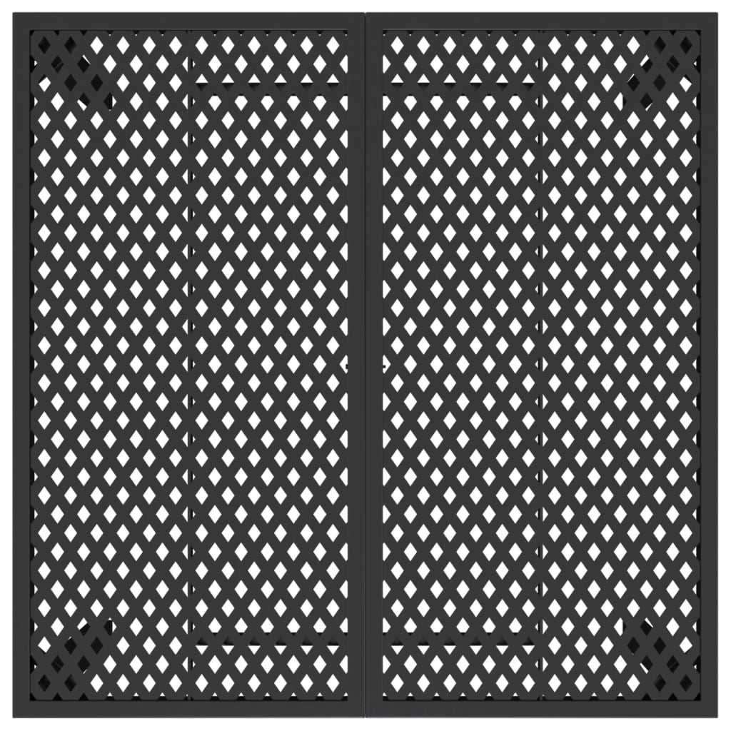 vidaXL Patio Table Patio Furniture Dining Table for Garden Anthracite Steel-31