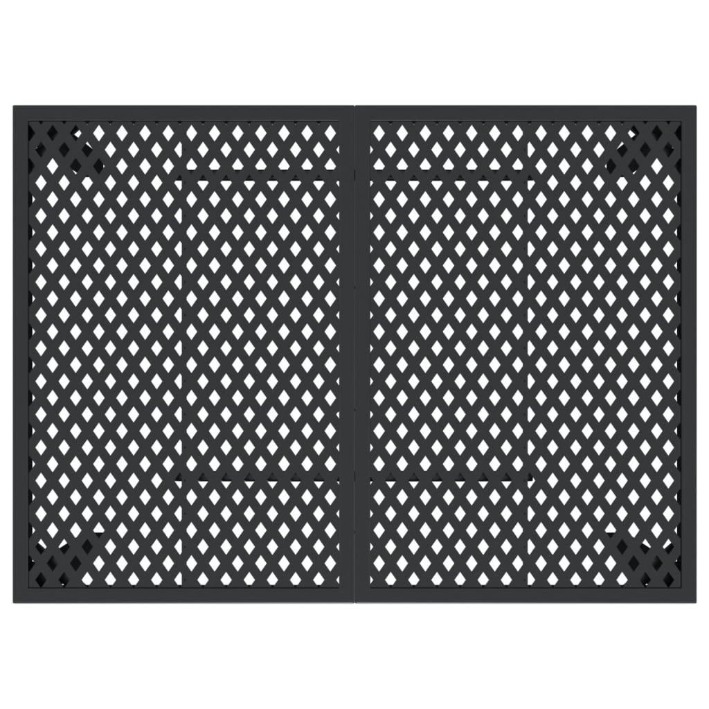 vidaXL Patio Table Patio Furniture Dining Table for Garden Anthracite Steel-10