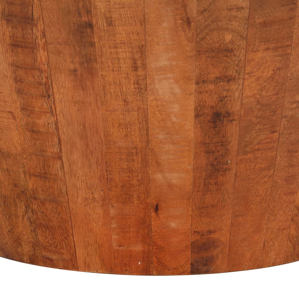 vidaXL Coffee Table Side Coffee Table with Wooden Frame Solid Rough Wood Mango-3