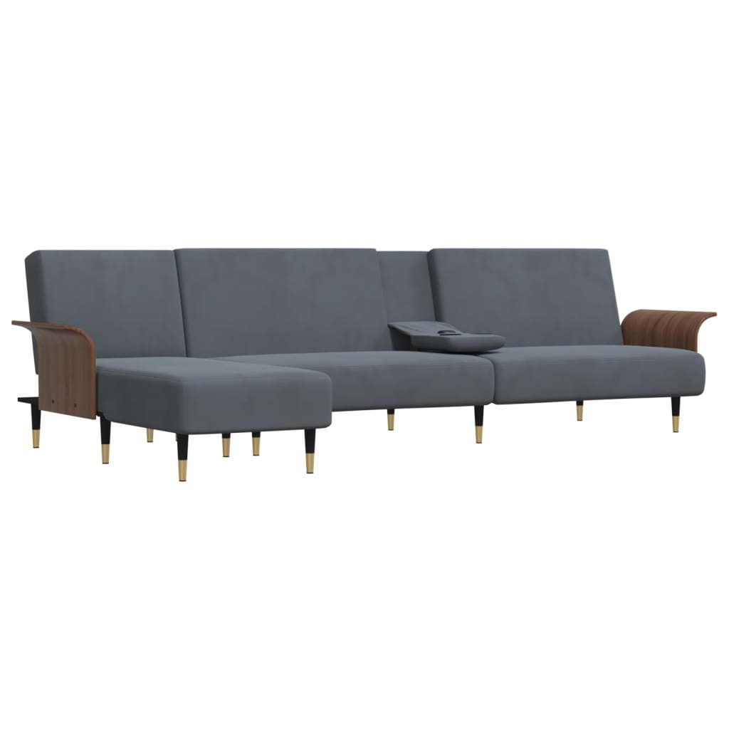vidaXL Sofa Bed Sleeper Sofa Settee Pull Out Couch for Living Room Velvet-5