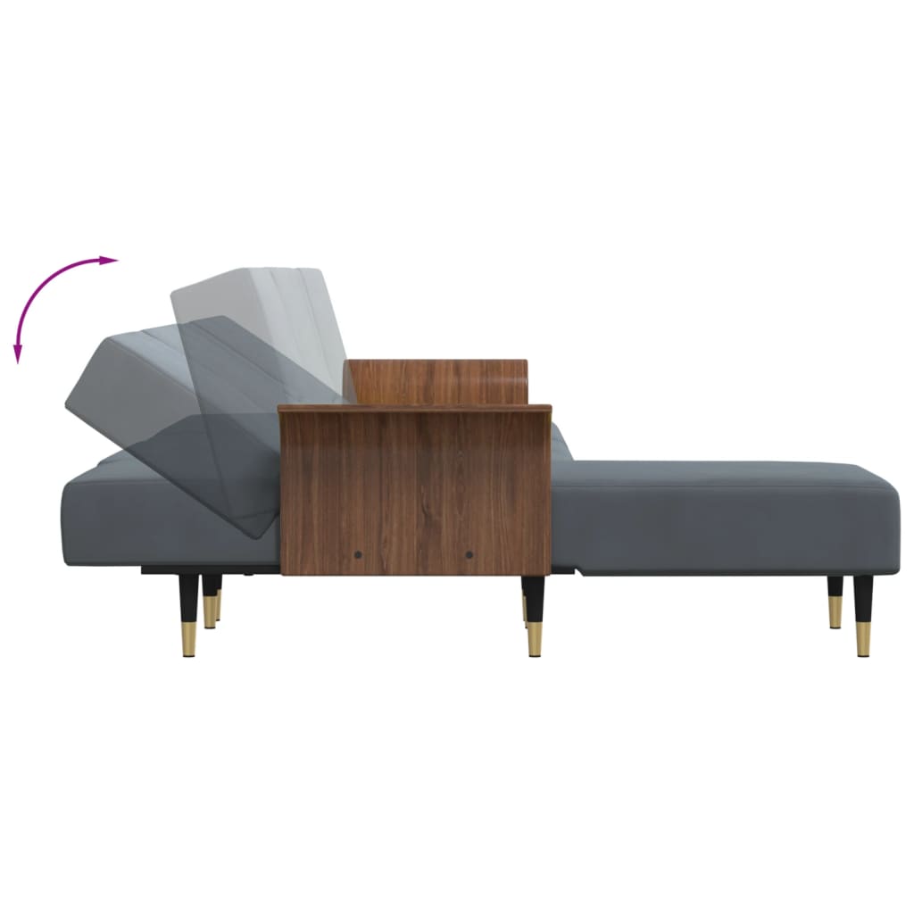 vidaXL Sofa Bed Sleeper Sofa Settee Pull Out Couch for Living Room Velvet-12