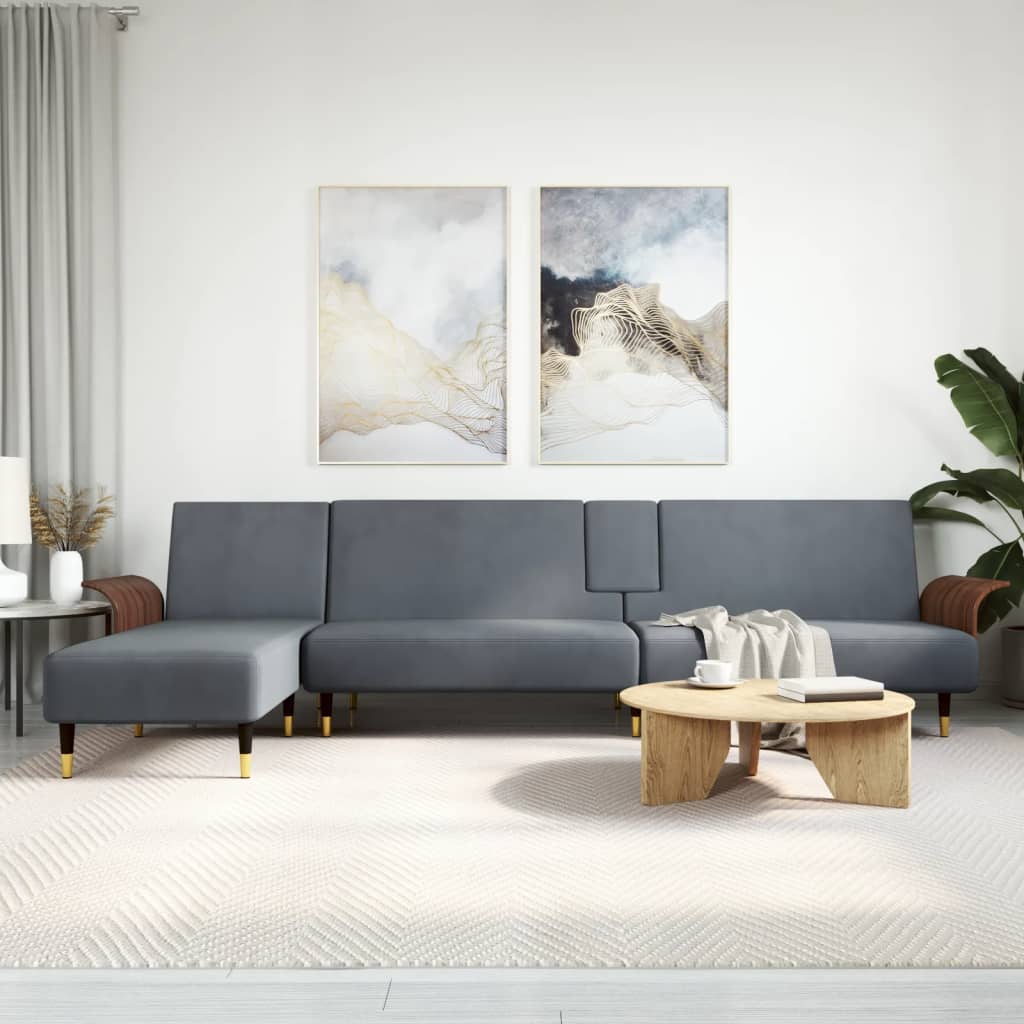vidaXL Sofa Bed Sleeper Sofa Settee Pull Out Couch for Living Room Velvet-9