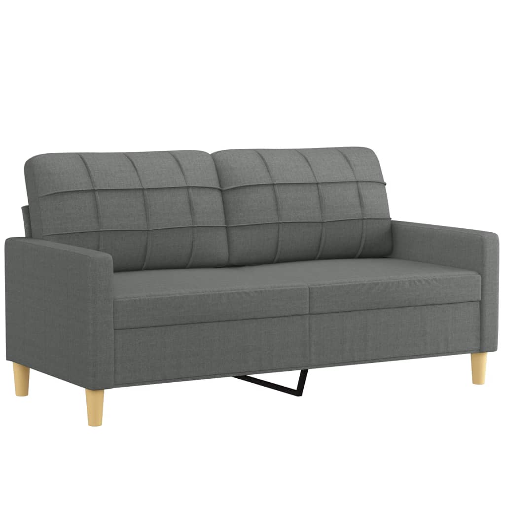 vidaXL Sofa Accent Loveseat Couch Sofa Modern Settee with Throw Pillows Fabric-25