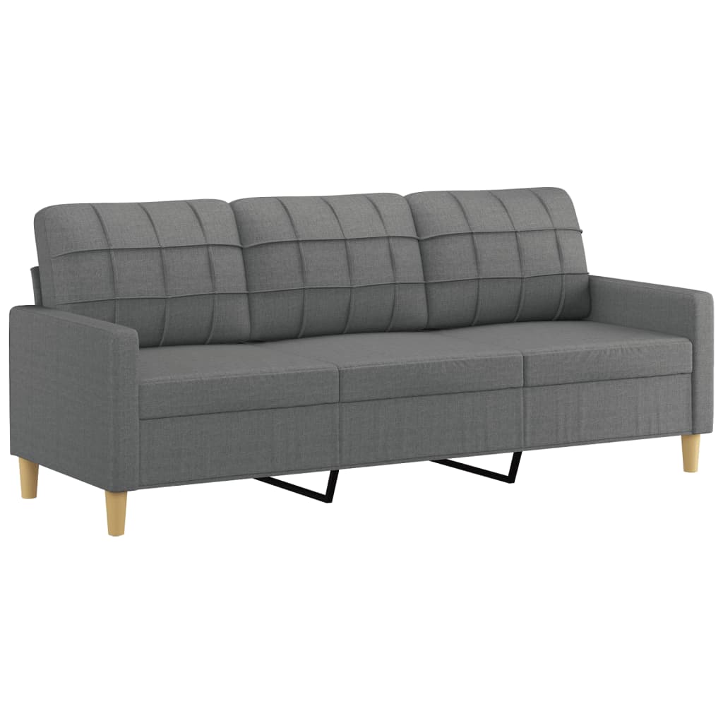 vidaXL Sofa Accent Loveseat Couch Sofa Modern Settee with Throw Pillows Fabric-15