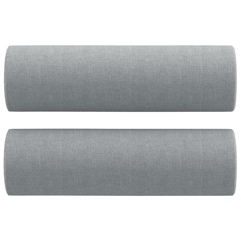 vidaXL Sofa Accent Upholstered 3-Seater Sofa Couch with Throw Pillows Fabric-8