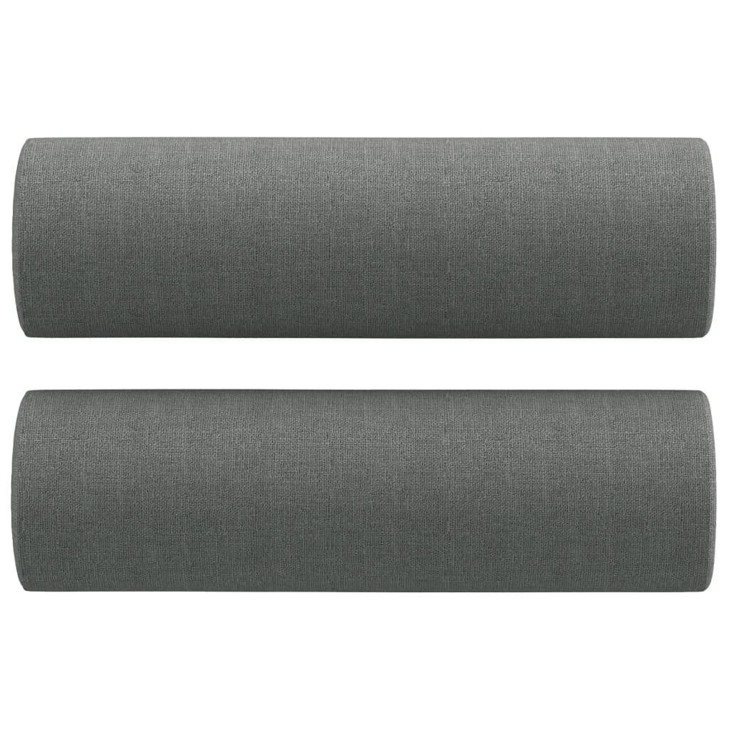 vidaXL Sofa Accent Upholstered 3-Seater Sofa Couch with Throw Pillows Fabric-3