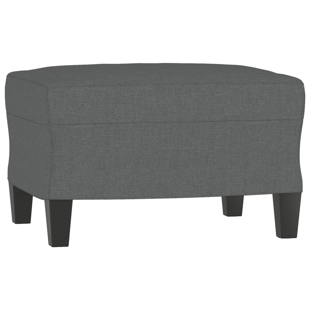 vidaXL 3 Piece Sofa Set Dark Gray Fabric-3