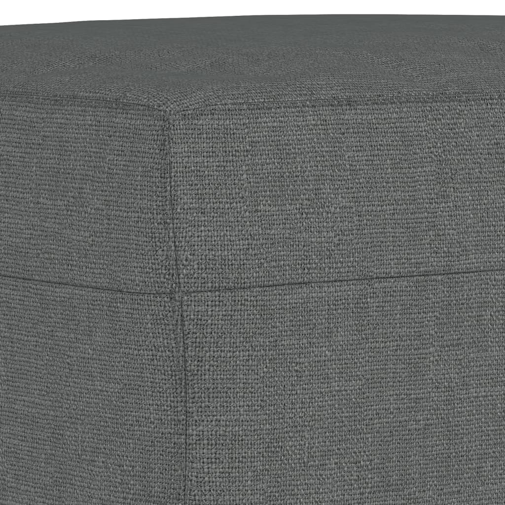 vidaXL 3 Piece Sofa Set Dark Gray Fabric-5