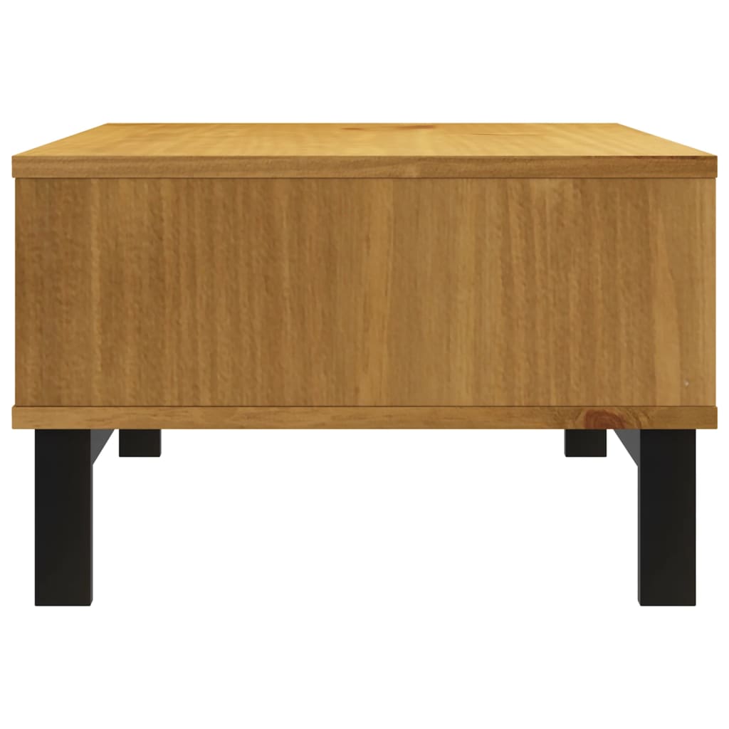 vidaXL Coffee Table FLAM 39.4"x19.7"x12.8" Solid Wood Pine-3