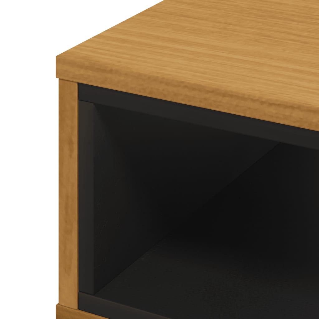 vidaXL Coffee Table FLAM 39.4"x19.7"x12.8" Solid Wood Pine-5