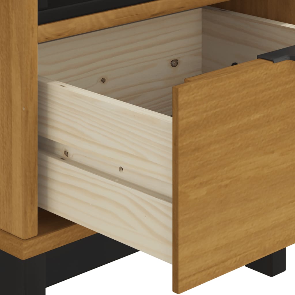vidaXL Side Table FLAM 19.7"x19.7"x19.7" Solid Wood Pine-6