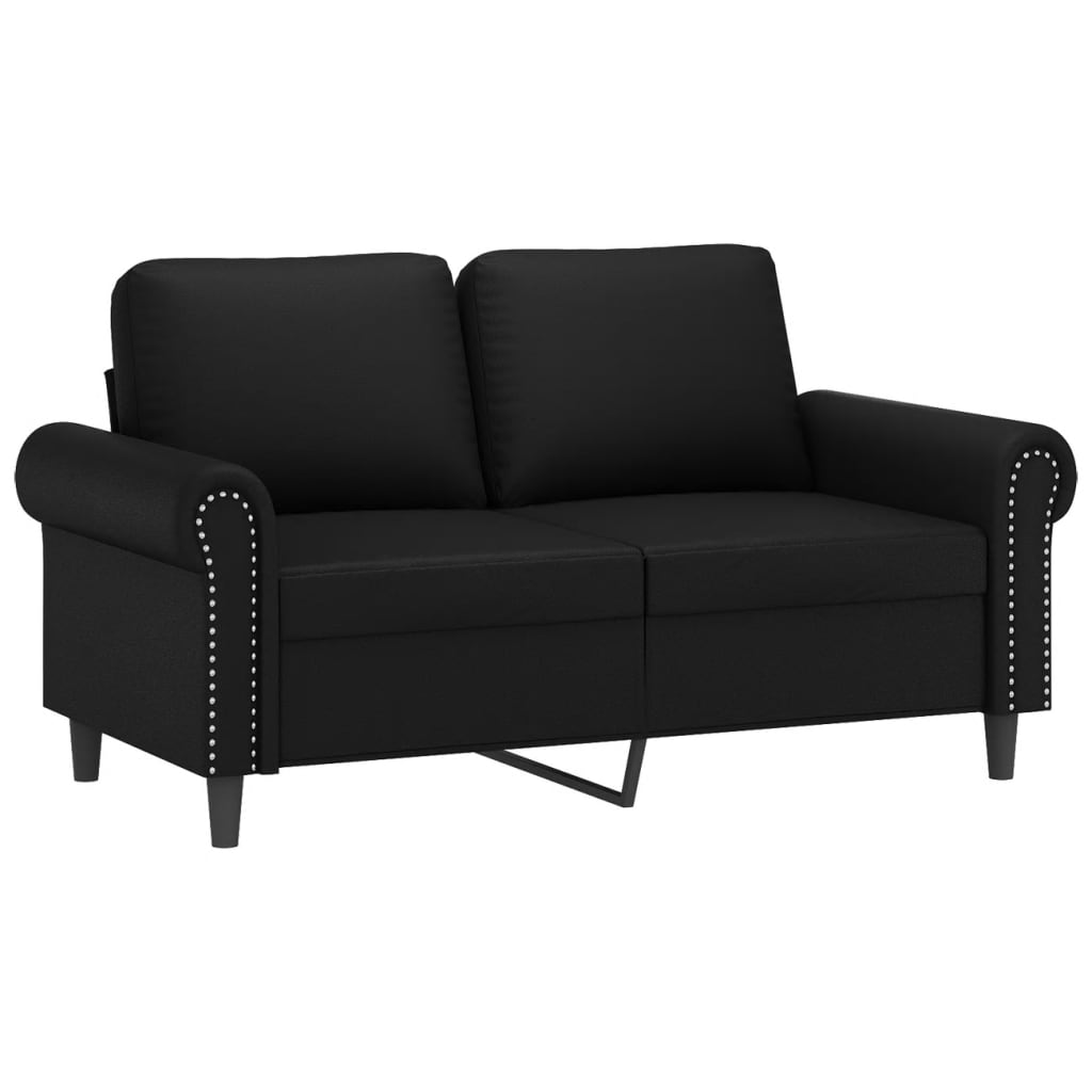 vidaXL Sofa Chair Accent Upholstered Single Sofa Chair Black Faux Leather-1