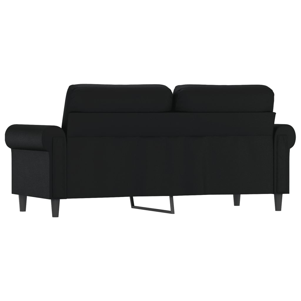 vidaXL Sofa Chair Accent Upholstered Single Sofa Chair Black Faux Leather-9