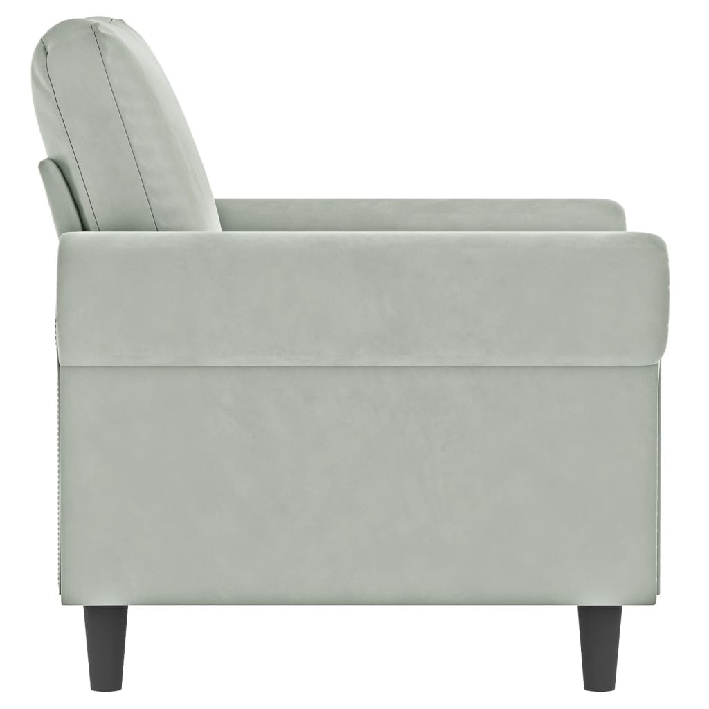 vidaXL Sofa Chair Accent Upholstered Club Armchair for Living Room Velvet-70