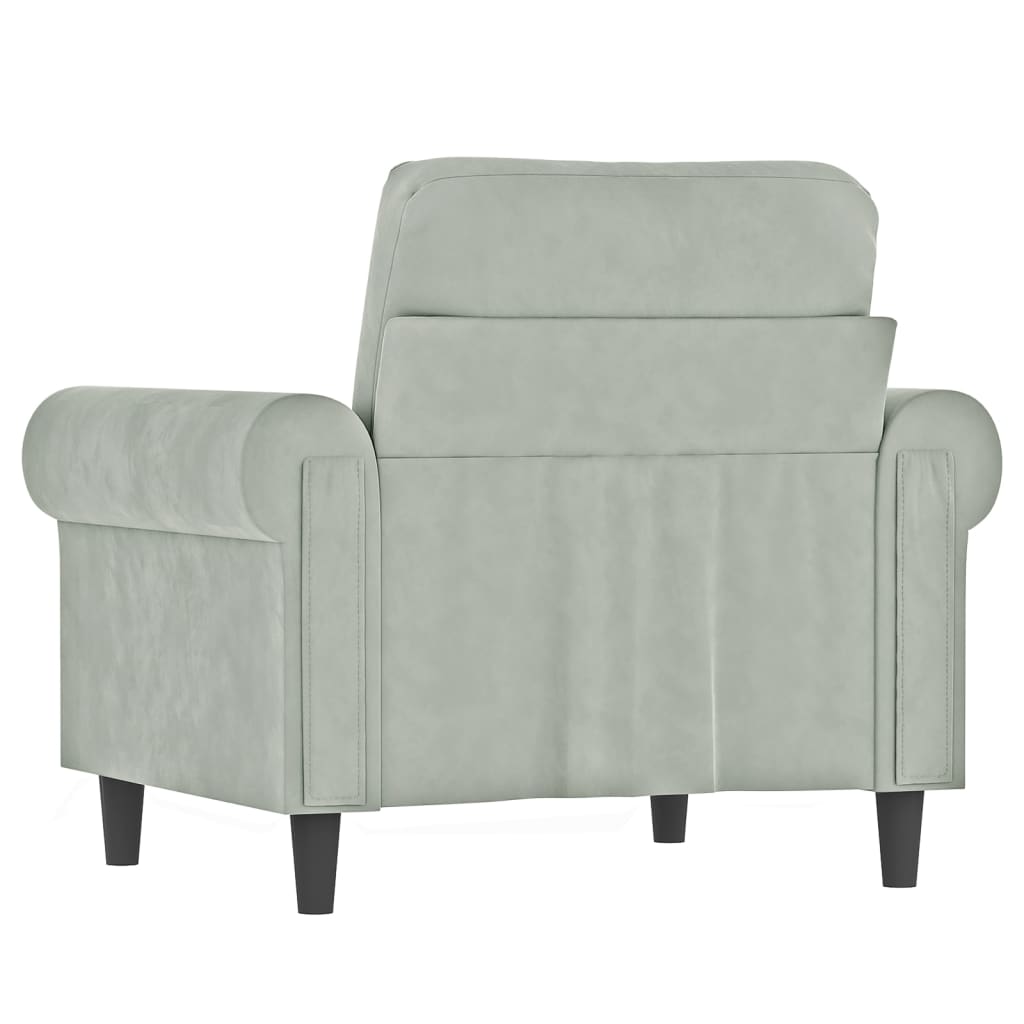 vidaXL Sofa Chair Accent Upholstered Club Armchair for Living Room Velvet-81