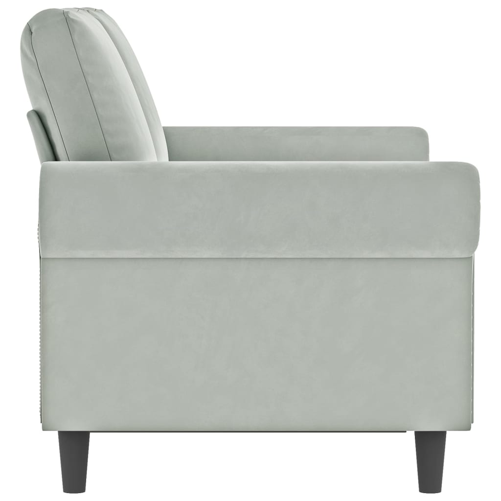 vidaXL Sofa Chair Accent Upholstered Club Armchair for Living Room Velvet-77