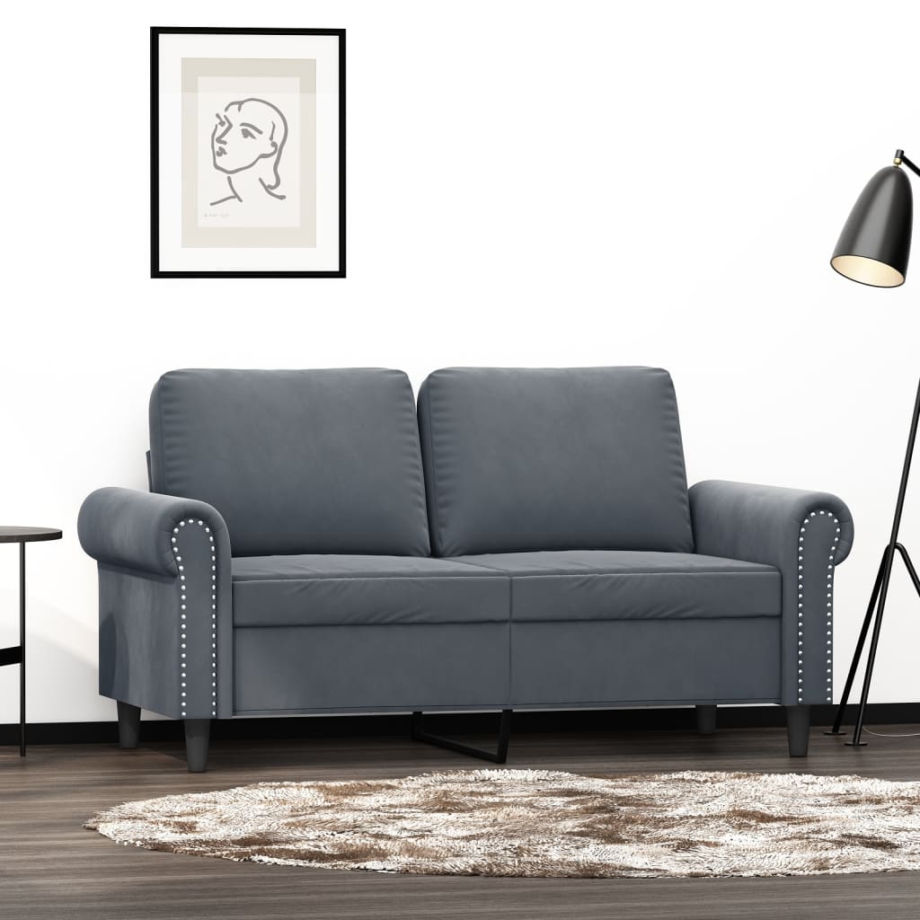 vidaXL Sofa Chair Accent Upholstered Club Armchair for Living Room Velvet-10