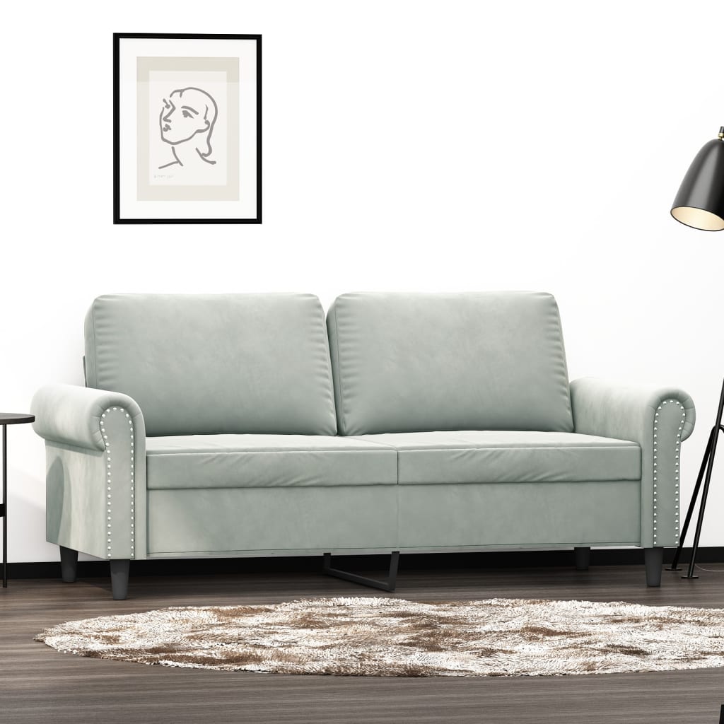 vidaXL Sofa Chair Accent Upholstered Club Armchair for Living Room Velvet-61