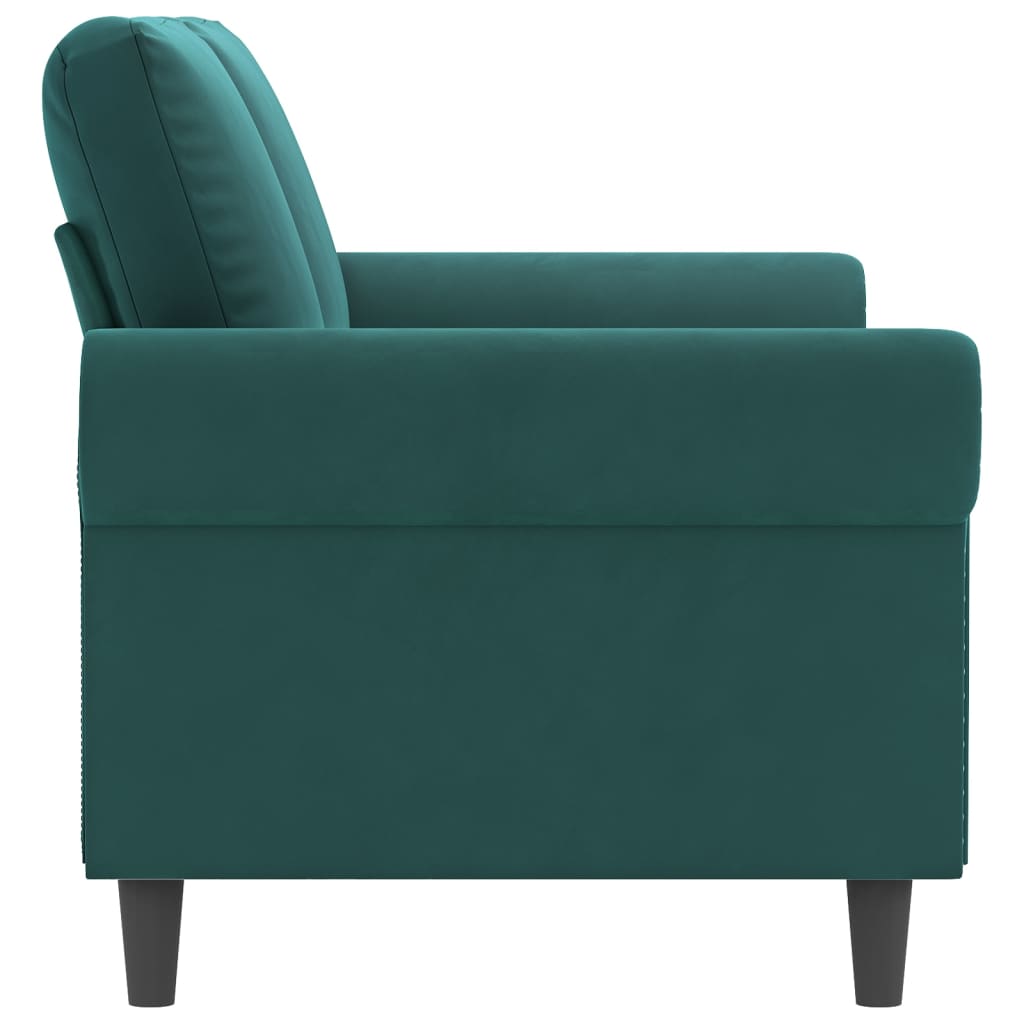 vidaXL Sofa Chair Accent Upholstered Club Armchair for Living Room Velvet-56