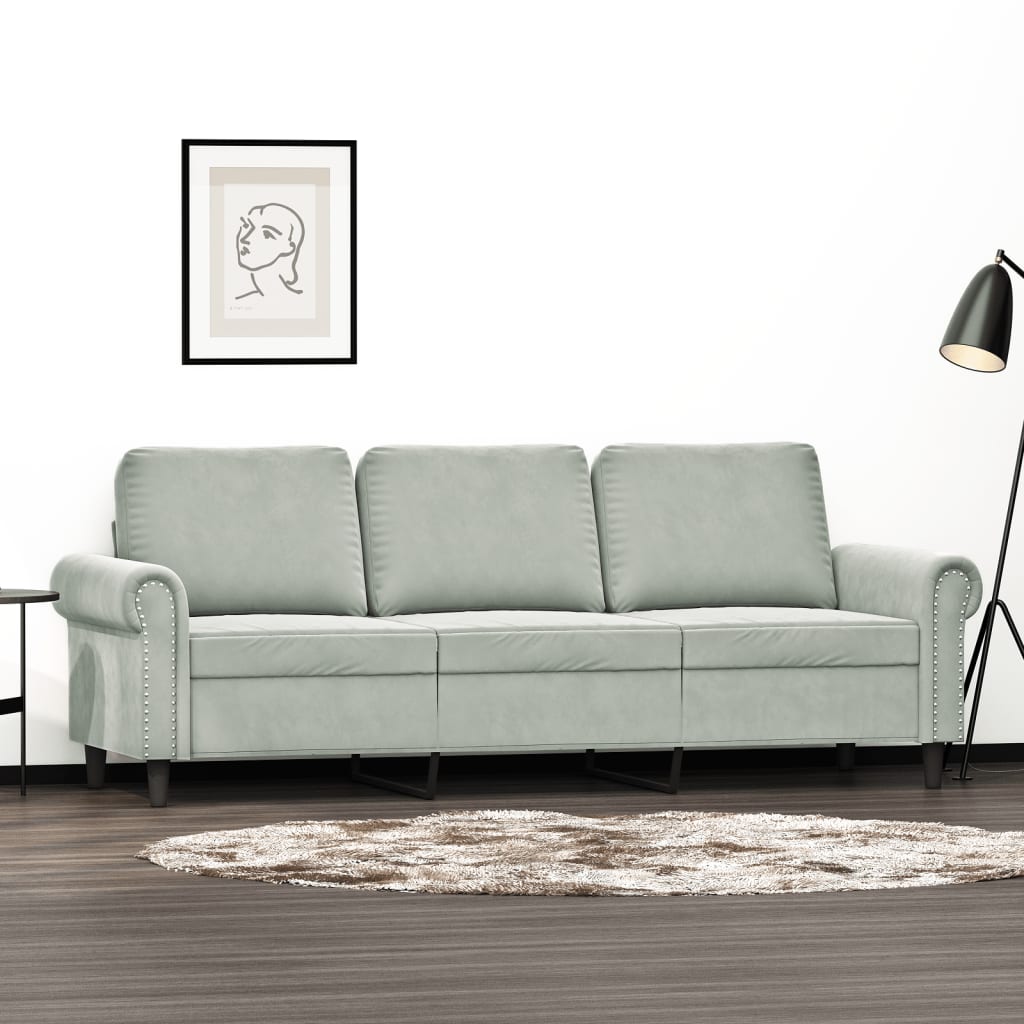 vidaXL Sofa Chair Accent Upholstered Club Armchair for Living Room Velvet-62