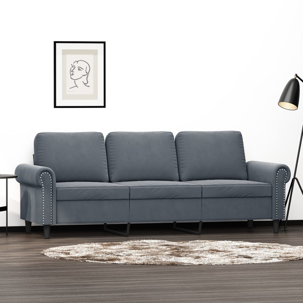 vidaXL Sofa Chair Accent Upholstered Club Armchair for Living Room Velvet-97