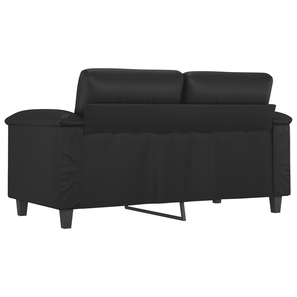 vidaXL Sofa Chair Accent Upholstered Single Sofa Chair Black Faux Leather-14