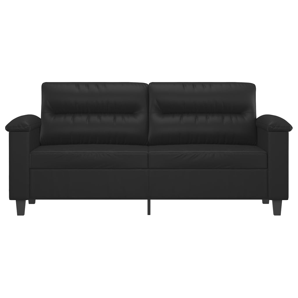 vidaXL Sofa Chair Accent Upholstered Single Sofa Chair Black Faux Leather-4