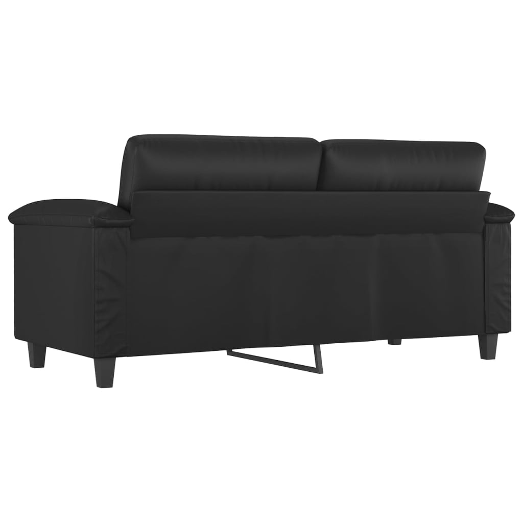 vidaXL Sofa Chair Accent Upholstered Single Sofa Chair Black Faux Leather-10