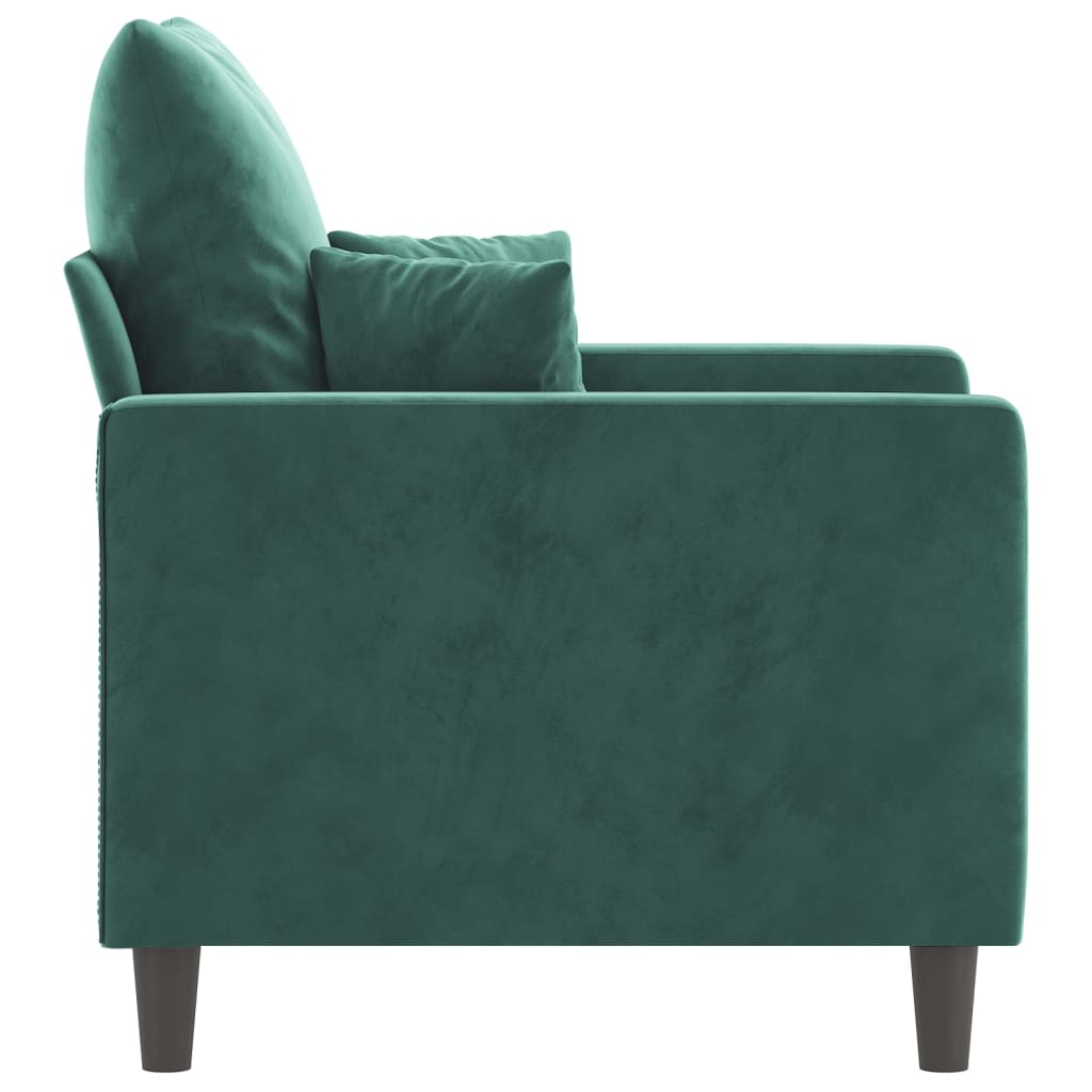 vidaXL Sofa Chair Upholstered Single Sofa Armchair for Living Room Velvet-5